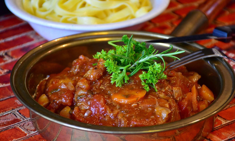 beef stew with pasta